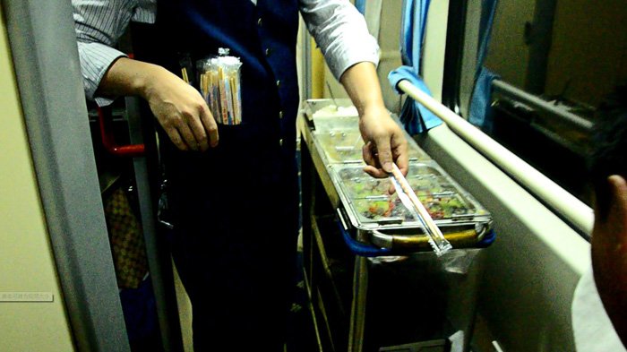 Tibet train dining